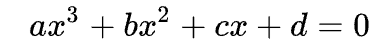 Cubic Equation